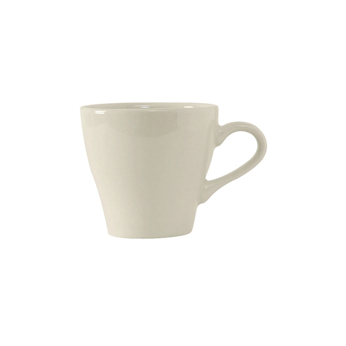 Tuxton China Inc BEF-0808 Europa 8 oz. American White/Eggshell Cappuccino Cup - 2 Doz
