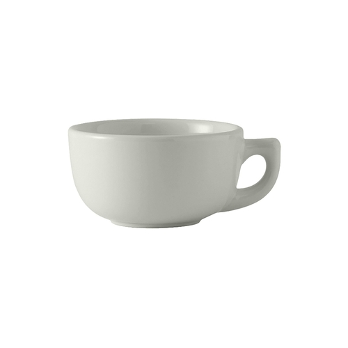 Tuxton China Inc BWF-1402 DuraTux 14 oz. White Ceramic Cappuccino Cup - 2 Doz