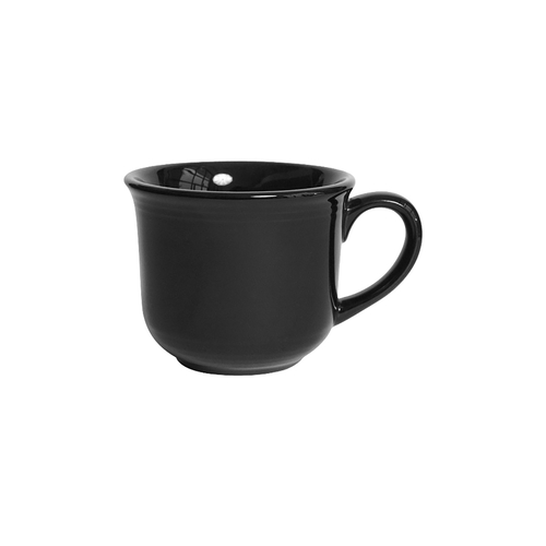 Tuxton China Inc CBF-0702 Concentrix 8 oz. Black Ceramic Round Cup - 2 Doz