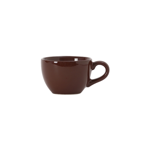 Tuxton China Inc DMF-0301 DuraTux 3 oz. Mahogany Ceramic Cappuccino Cup - 2 Doz