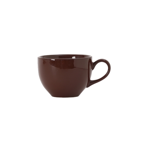 Tuxton China Inc DMF-0801 DuraTux 8 oz. Mahogany Ceramic Cappuccino Cup - 2 Doz