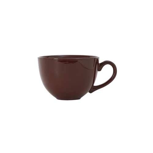 Tuxton China Inc DMF-1601 Europa 16 oz. Mahogany Ceramic Cappuccino Cup - 2 Doz