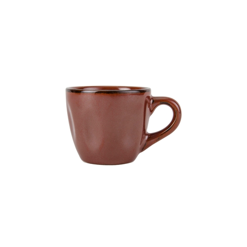 Tuxton China Inc GAR-085 Artisan 3-1/2 oz. Red Rock Ceramic Espresso Cup - 2 Doz