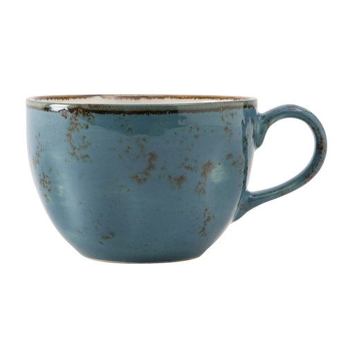 Tuxton China Inc GGE-083 Artisan Geode 10-1/2 oz. Azure Porcelain Round Cup - 2 Doz