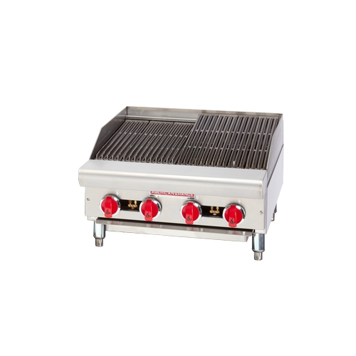 American Range ARSRB-12 12" Countertop (2) Burner Gas Radiant Charbroiler