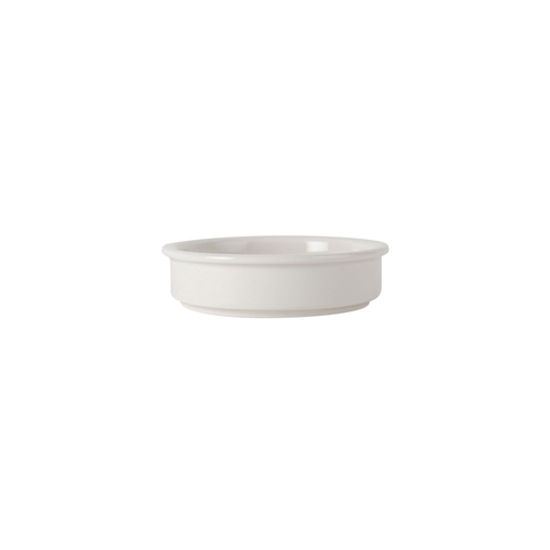 Tuxton China Inc BEK-0607 DuraTux 6 oz. Eggshell Ceramic Round Baking Dish - 4 Doz