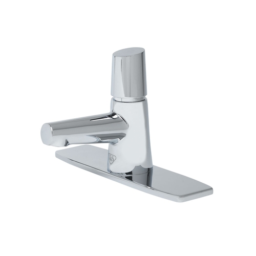 T&S Brass BP-0723-8DP LakeCrest Aesthetic Deck Mount Single Hole Metering Faucet 