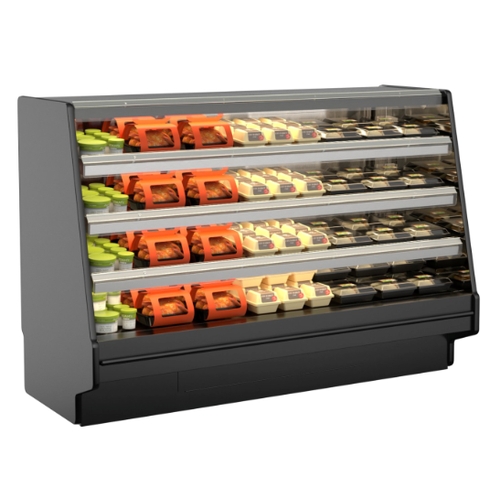 Structural Concepts GHSS656HLB Fusion 73" Powder Coated Heated Self-Service Case