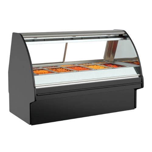 Structural Concepts GMS6H Fusion 73" Stainless Steel Floor Model Heated Display Case