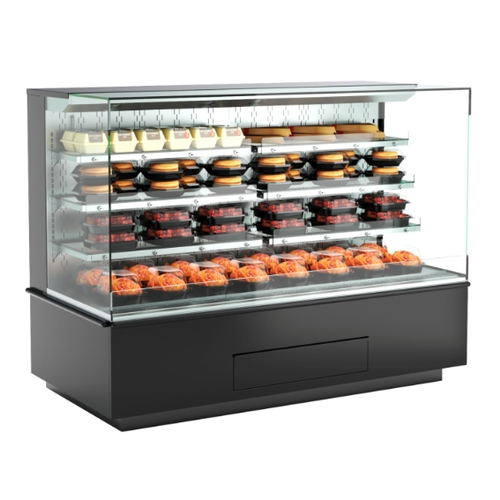 Structural Concepts NM7255HSSV Blend 72" Powder Coated Heated Self-Service Deli Case