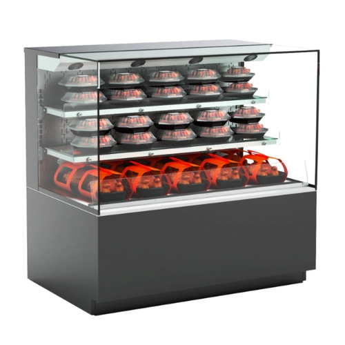 Structural Concepts NR3647HSSV Reveal 35.75" Powder Coated Heated Self-Service Display Case