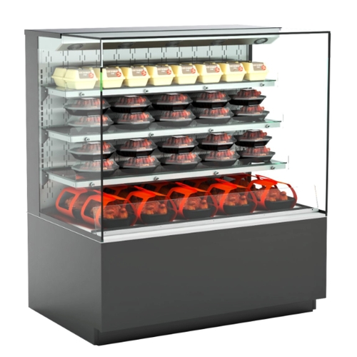 Structural Concepts NR3655HSSV Reveal 35.75" Powder Coated Heated Self-Service Display Case