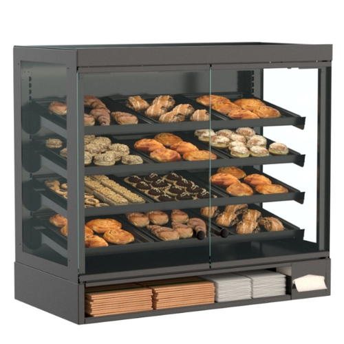 Structural Concepts CDS4540 Addenda 45" Black Countertop Self-Service Merchandiser