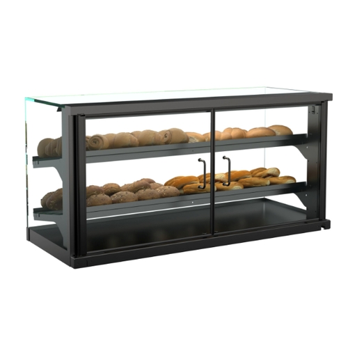 Structural Concepts CGSV5722 Impulse 57" Black Countertop Self-Service Dry Display Case