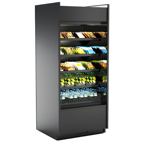 Structural Concepts B47D Oasis 47.5" Black Self-Service Dry Merchandiser Case