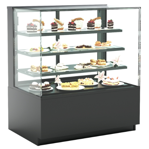 Structural Concepts NR7255RSV Reveal 72" Powder Coated Refrigerated Display Case