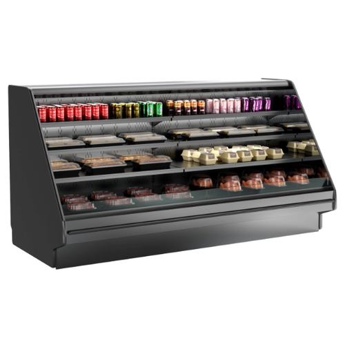 Structural Concepts GHSS1252RLB FLAT Fusion 148.5" Refrigeration Self-Service Display Case