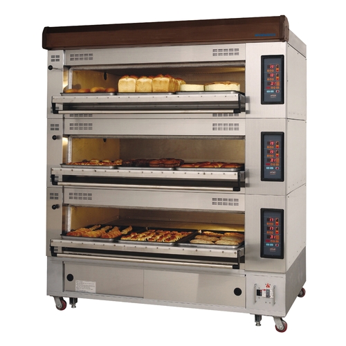 Radiance RBDO-43U Electric Triple Deck 12 Pan Bakery Deck Oven