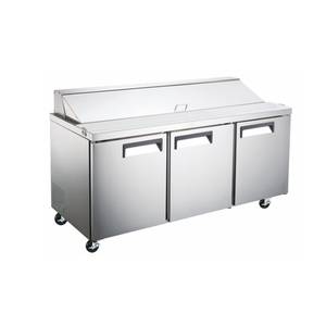 Peach Foodservice PST-72 71" Sandwich Prep Table w/ (18) Pan Capacity