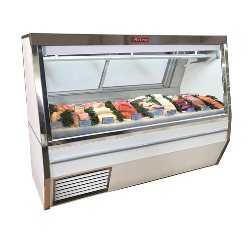 Howard McCray SC-CFS34N-10-LED 10' Narrow Depth Double Duty Fish/Poultry Display Case White