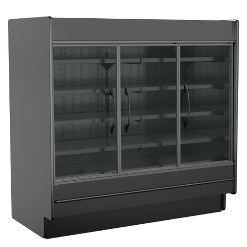 Structural Concepts MD478DR Fusion 50.25"W x 78.5"H Black Refrigerated Display Case