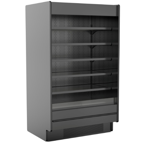 Structural Concepts MD685R Fusion 72"W x 85.5"H Black Refrigerated Display Case