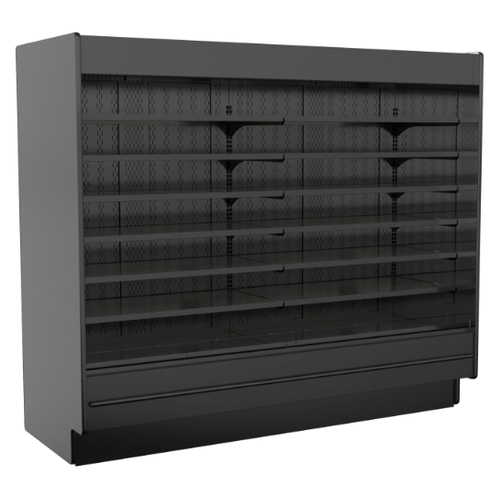 Structural Concepts MD884R Fusion 98.25"W x 84.5"H Black Refrigerated Display Case