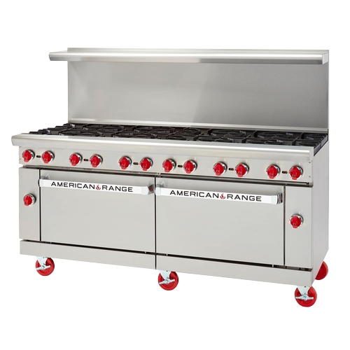 American Range AR-48G-4B-126L-SBR 72" Gas 4 Burner Range w/ 48" Left Side Manual Griddle