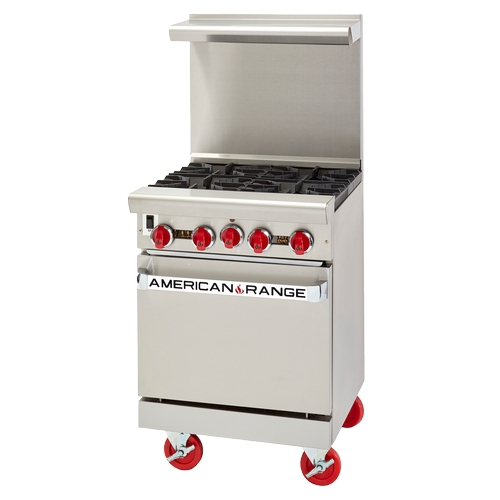 American Range ARGF-4 Green Flame 24" 4 Burner Pilotless Range
