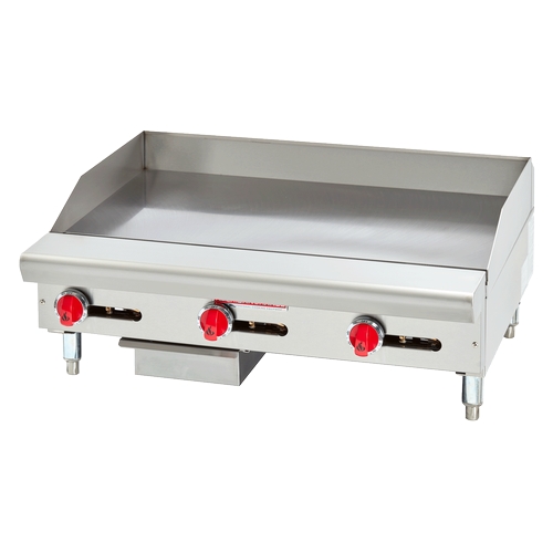 American Range ARSMG-36 36" Countertop Manual Gas Griddle w/ 1" Thick Plate