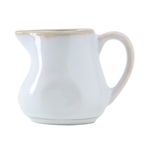 Tuxton China Inc GAA-100 Artisan 4 oz. Agave Ceramic Creamer with Handle - 1 Doz