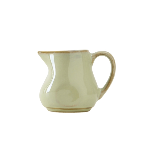 Tuxton China Inc GAS-100 Artisan 4 oz. Sagebrush Ceramic Creamer with Handle - 1 Doz