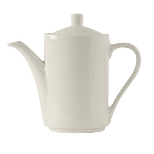 Tuxton China Inc AMU-102 Modena 21 oz. Pearl White Ceramic Coffee Pot - 6 per Case