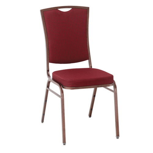 Just Chair Manufaturing M81218 Arc Rectangular Steel Frame Indoor Stacking Banquet Chair