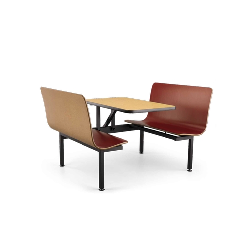 Just Chair Manufaturing CONT-WS-23 Contour 23"L Welded Steel Black Table Wall Unit