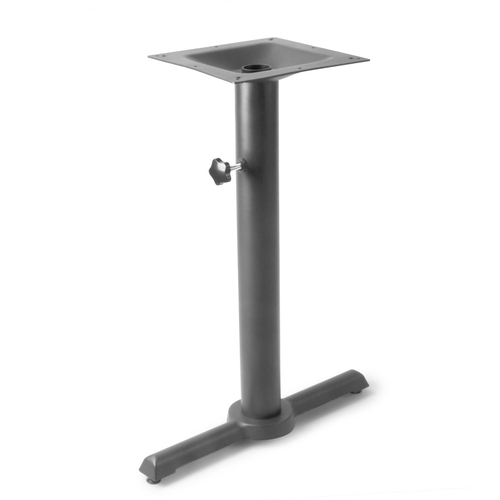 Just Chair Manufaturing TBZ0522-40-UMB Metal Bar Height 22" x 5" x 28" Table Base w/ Umbrella Hole