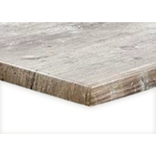 Just Chair Manufaturing TTWRZ-3248-FINDUSGREY Werzalit® Aged Hickory 48" x 32" Composite Outdoor Table Top