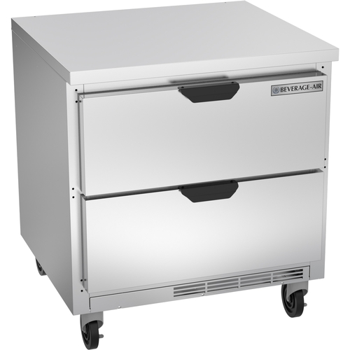 Beverage Air WTRD32AHC-2-FLT 32" Wide Two Drawer Worktop Refrigerator