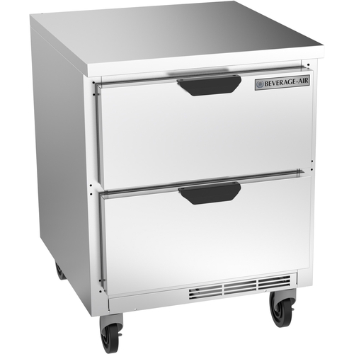 Beverage Air WTRD27AHC-2-FLT 27" Wide Two Drawer Worktop Refrigerator