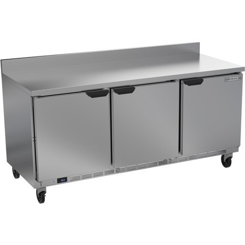 Beverage Air WTR72AHC-FIP 72" Wide Three Section Worktop Refrigerator