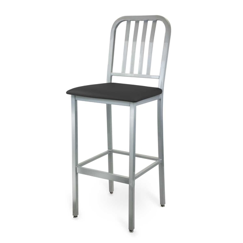 Just Chair Manufaturing CSU-91030-COM CITYStyle Slatted Back Urban Steel Frame Barstool