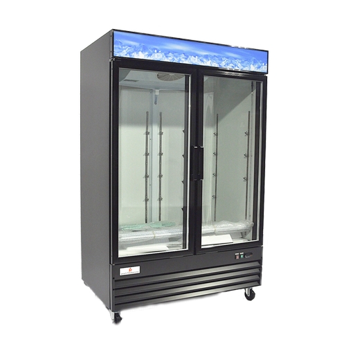 Peach Foodservice PGM-53 42.5 cu. ft. Two Swing Glass Door Refrigerated Merchandiser