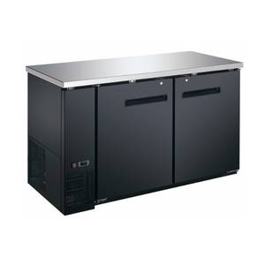 Peach Foodservice PBB-2 59" Solid Two Door Back Bar Refrigerator