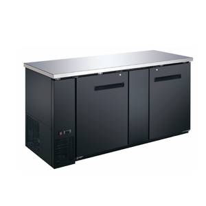 Peach Foodservice PBB-3 69" Solid Two Door Back Bar Refrigerator