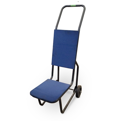 Just Chair Manufaturing CH-DOLLY-PR Royal Blue Carpeted Welded Steel Chair Dolly