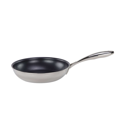Tuxton China Inc WTCH-0801 TUXCLAD 8" Triply Stainless Steel Non-Stick Fry Pan - 6 EA