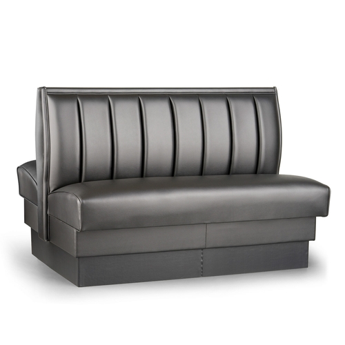 Just Chair Manufaturing JBD-UCH-36-GR1/COM 36"H Double Sided Custom Booth w/ Upholstered Back & Seat