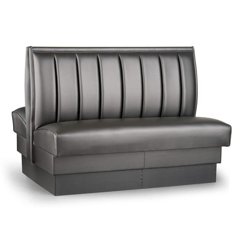 Just Chair Manufaturing JBD-UCH-42-GR1/COM 42"H Double Sided Custom Booth w/ Upholstered Back & Seat
