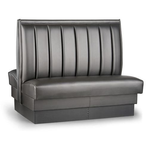 Just Chair Manufaturing JBD-UCH-48-GR1/COM 48"H Double Sided Custom Booth w/ Upholstered Back & Seat
