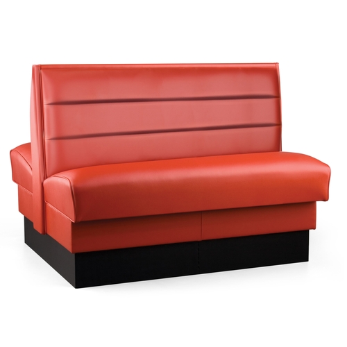 Just Chair Manufaturing JBD-UHC-36-GR1/COM 36"H Double Sided Custom Booth w/ Upholstered Back & Seat